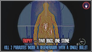 RESIDENT EVIL 4 REMAKE  TROPHY TWO BUGS ONE STONE KILL 2 PARASITES IN A REGENERADOR w 1 BULLET [upl. by Salokkin]