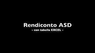 Rendiconto con EXCEL [upl. by Annauqal867]