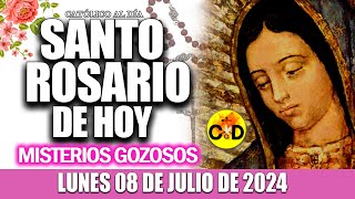 EL SANTO ROSARIO DE HOY LUNES 08 DE JULIO de 2024 MISTERIOS GOZOSOS EL SANTO ROSARIO MARIA [upl. by Enalda]