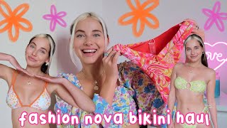 a super cute bikini haul 2022 tryon ft Fashion Nova [upl. by Monafo372]