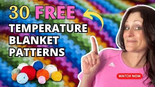 FREE CROCHET TEMPERATURE BLANKET PATTERNS  How to Make a Crochet Temperature Blanket [upl. by Karrah]