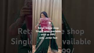 999rs with heavy border saree onlineshopping saree trending single sarees offer order jaora [upl. by Audrye]