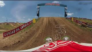 High Point 2018 Onboard with Blake Baggett Moto 1 [upl. by Eizzil]