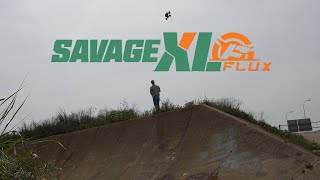 HPI Savage Flux XL Jumps and Hooning [upl. by Ahsatal]