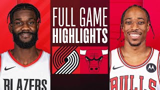 TRAIL BLAZERS at BULLS  FULL GAME HIGHLIGHTS  March 18 2024 [upl. by Mit]