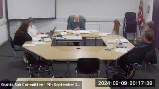 Grants Sub Committee Meeting Monday 9th September [upl. by Ndnarb]