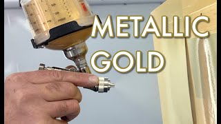 How To Mix and Apply A Metallic Gold BaseCoat [upl. by Samuella]