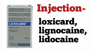 Injection loxicardlignocainelidocaine uses amp dose sideeffects lignocaine arrhythmia medical [upl. by Shepard]