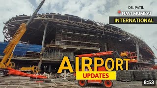 Navi Mumbai international airport work progress update। started 2025 pn may [upl. by Dielu305]