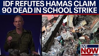 BREAKING Israel killed 90 in Gaza school strike Hamas claims IDF refutes  LiveNOW from FOX [upl. by Nolyk98]