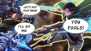 When Levi Truly Had To Take Matters Into His Own Hands  Mobile Legends [upl. by Marek]