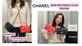 Chanel Mini Rectangular Flap Review Pros amp Cons What Fit Inside Mod Shots Different Ways to Wear [upl. by Laura555]