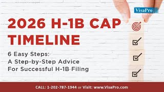 H1B Visa 2026 Timeline for Successful H1B Filing [upl. by Hedwig936]