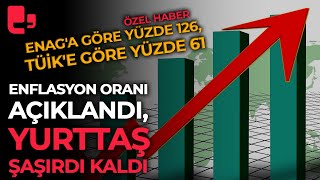 Enflasyon oranı açıklandı yurttaş şaşırdı kaldı ENAGa göre yüzde 126 TÜİKe göre yüzde 61 arttı [upl. by Enriqueta]