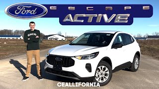 2024 Ford Escape Active  The Base Model Has Options  Walkaround Review and Test Drive [upl. by Aelanna]