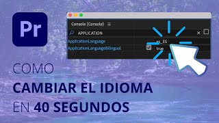 CAMBIAR EL IDIOMA ⇌ en AFTER EFFECTS 2021 FACIL ❣✌ Español⇌ ingles [upl. by Baldwin]