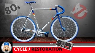 Raleigh Panasonic Bicycle Fixed Wheel Restoration [upl. by Otes]