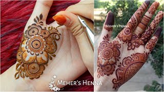 Latest Intricate Henna Design  mehndibyhayat s new mehndi design recreation  Mehers Henna [upl. by Naul567]