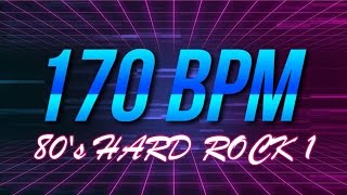 170 BPM  80s Hard Rock  44 Drum Track  Metronome  Drum Beat [upl. by Mcclain953]