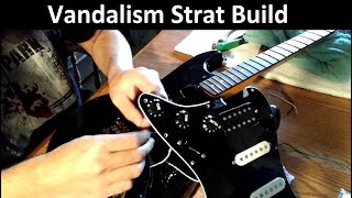 Building A Kurt Cobain Nirvana Vandalism Strat Partscaster [upl. by Zullo]