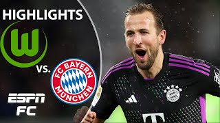 🚨 KANE HITS FOR 21 GOALS 🚨 Wolfsburg vs Bayern Munich  Bundesliga Highlights  ESPN FC [upl. by Tloc]