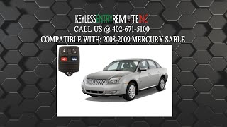 How To Replace Mercury Sable Key Fob Battery 2008 2009 [upl. by Adnauqahs]