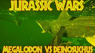 MEGALODON VS DEINOSUCHUS Jurassic World Evolution 2 video [upl. by Barina]