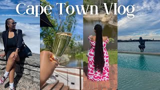 Travel Vlog Touring Cape Town Table Mountain Ski Hi Ride Wine tasting South African YouTuber [upl. by Grannias]