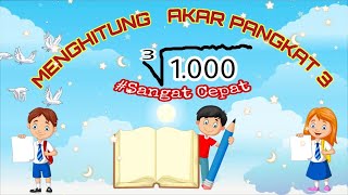 Cara Menghitung Akar Pangkat 3 Sangat Cepat [upl. by Ecnahoy]