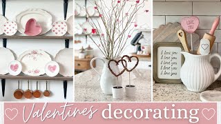 💗 VALENTINES DAY DECORATE WITH ME 💗 VALENTINES DAY DECOR 💗 SIMPLE VALENTINES DAY DECORATING IDEAS [upl. by Atiroc]