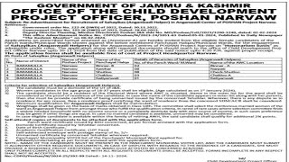 CDPO Office Narvaw  AWH Jobs 2024 [upl. by Bander509]