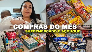 COMPRAS DO MÊS NO SUPERMERCADO 🛒🛍 PARA 6 PESSOAS QUANTO GASTAMOS [upl. by Mandell]