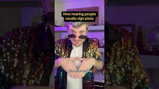 The most embarrassing mistake for pizza ASL SignLanguage AmericanSignLanguage LearnASL CODA [upl. by Atinrev490]