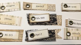 Make ephemera label tags [upl. by Occir]