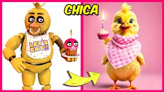 Five Nights at Freddys in Real Life  Guess The Voice Quiz  Favorite Things  Chica [upl. by Ecnarretal878]