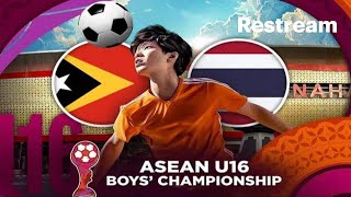 Timor Leste vs Thailand Live Stream AFF U16 Youth Championship Commentary Score amp Highlights [upl. by Dnomar]