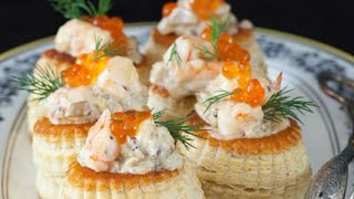 Recette  Bouchées à la reine aux crevettes [upl. by Ednarb]