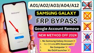 All Samsung A01A02A03A04A12 Frp Bypass Android 11  2024 Remove FRP Lock  Google Account Bypass [upl. by Kimberlee]