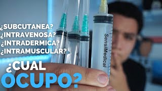 ✅ESTAS son las JERINGAS ADECUADAS PARA CADA VIA DE ADMINISTRACION PARENTERAL  ENFERMERIA [upl. by Miuqaoj]