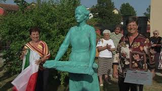 Monumento alla donna contadina Gazoldo degli Ippoliti 23072023 [upl. by Tirreg373]