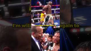 Manny Pacquiao tried to challenge Floyd Mayweather for a rematch [upl. by Schoening]