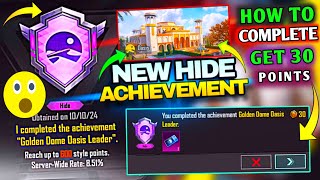 New Hide Achievement Golden Dome oasis in Bgmi  How To Complete Oasis Hidden Achievement IN BGMI [upl. by Yelir]