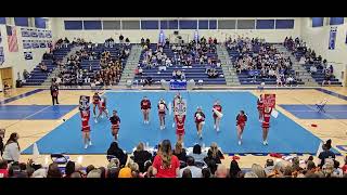 Grafton High School at 3A Regional Cheer Competition 2024 💙♥️🤍 [upl. by Tila]