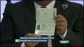 Ecuador emite su primer pasaporte biométrico [upl. by Avron]