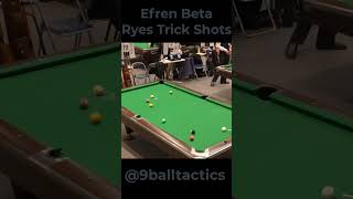 Magician Efren Bata Reyes 9 Ball Trick Shots billiards poolball shorts [upl. by Sula]