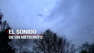 EXPLOSIÓNSÓNICA  Así se escuchó la caída de un meteorito en Indiana Estados Unidos [upl. by Ofori]