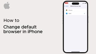 How to change default browser in iPhone  iOS  2025 [upl. by Enilreug]