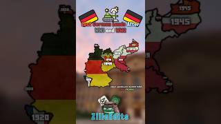 Lost German Lands After WW1 and WW2 Credit TheNorthMapper europe mapper mapping ww2 shorts [upl. by Aihtenyc]