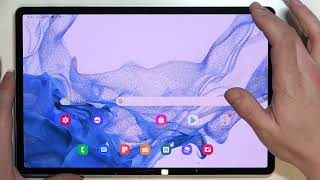 How to Turn On  Turn Off Airplane Mode on SAMSUNG Galaxy Tab S8 [upl. by Tennek]