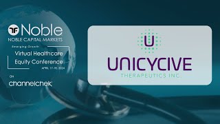 Unicycive Therapeutics UNCY  Noble Capital Markets Virtual Healthcare Conference Replay [upl. by Hametaf169]